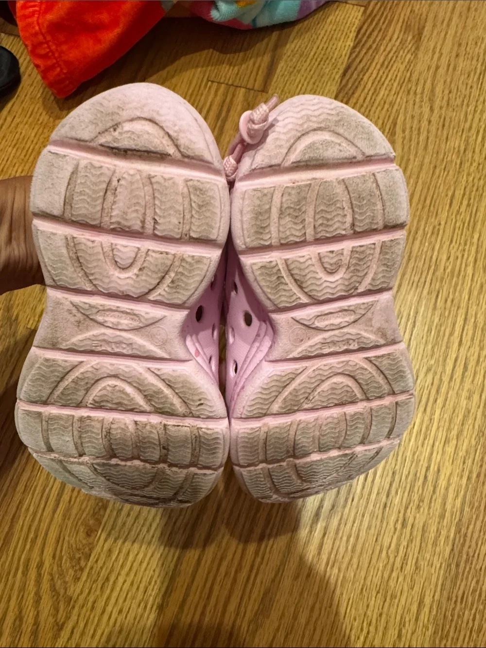 Kids Pink Slip-On Perforated Water Shoes